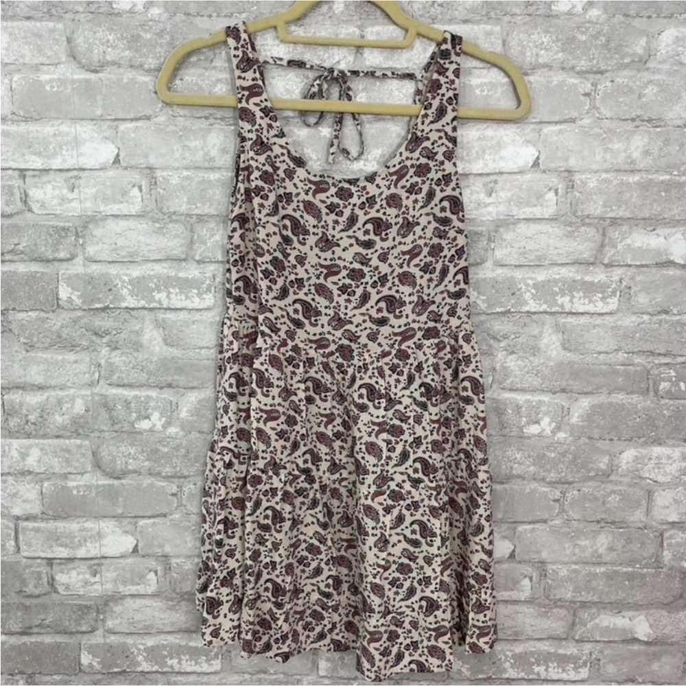 DIVIDED PAISLEY PRINT DRESS